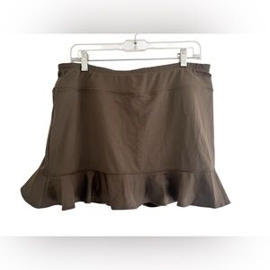Jofit 4 All Ruffle Hem Wave Skort Skirt Caper Color Athletic Brown/Green